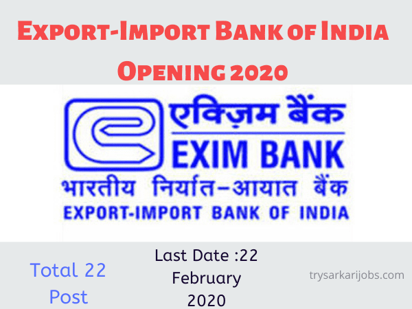 Export-Import Bank Recruitment