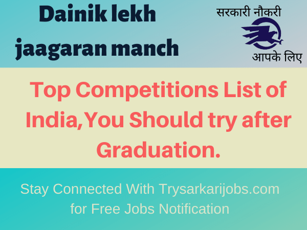 Top Competitions List of India