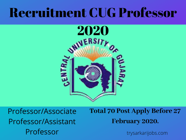 Recruitment CUG Professor 2020