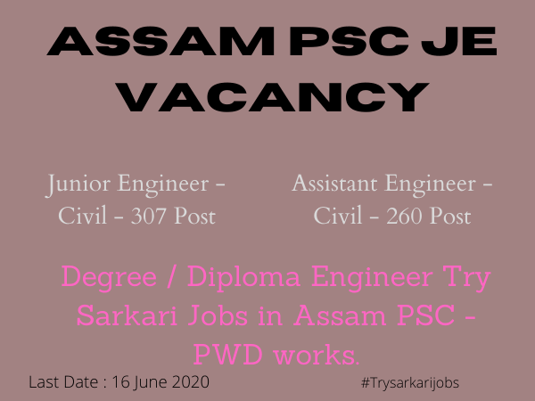 Assam PSC Research Assistant Vacancies 2021
