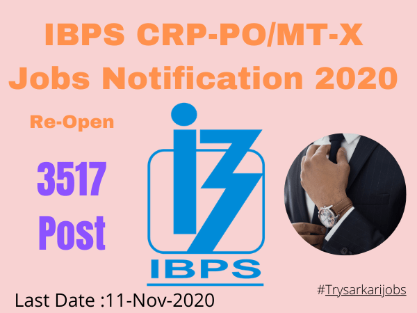 IBPS CRP PO MT X Jobs Notification 2021 All India
