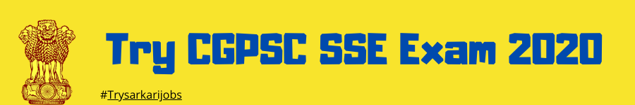 Try CGPSC SSE Exam 2020