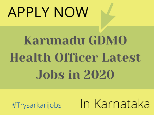 Karunadu GDMO Health Officer
