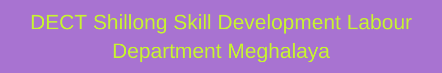 DECT Shillong Skill Development