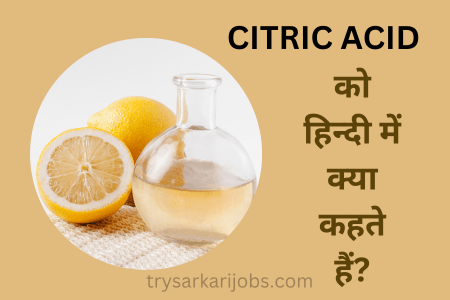 What is Citric Acid in Hindi
