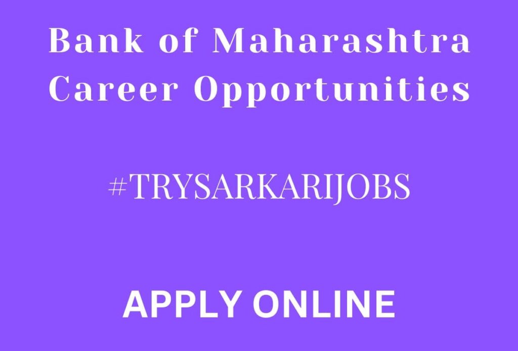 Credit Officer Bank of Maharashtra Recruitment 2023/24