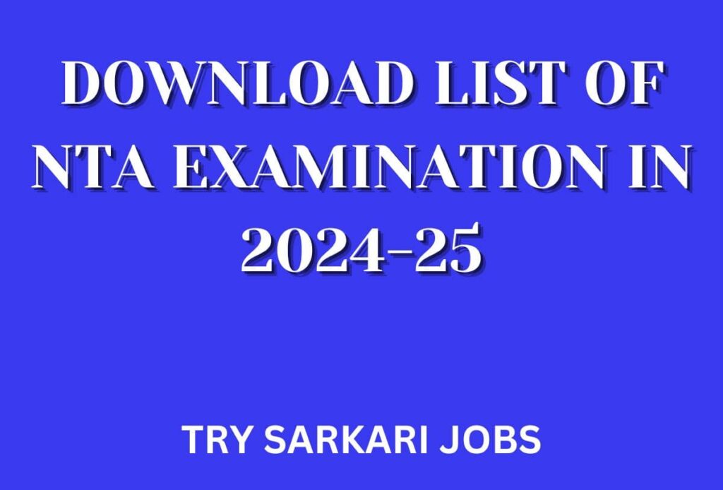 NTA Exam Calender 2024 PDF Download
