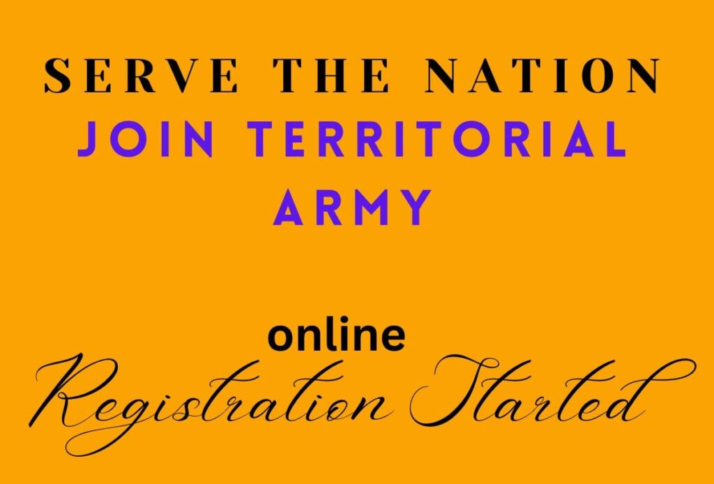 Territorial Army Officer Exam Date 2023