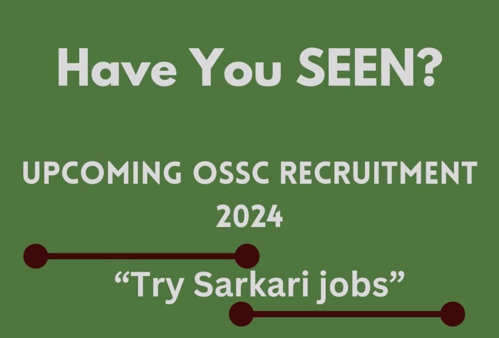 OSSC Recruitment 2023 Notification PDF Download