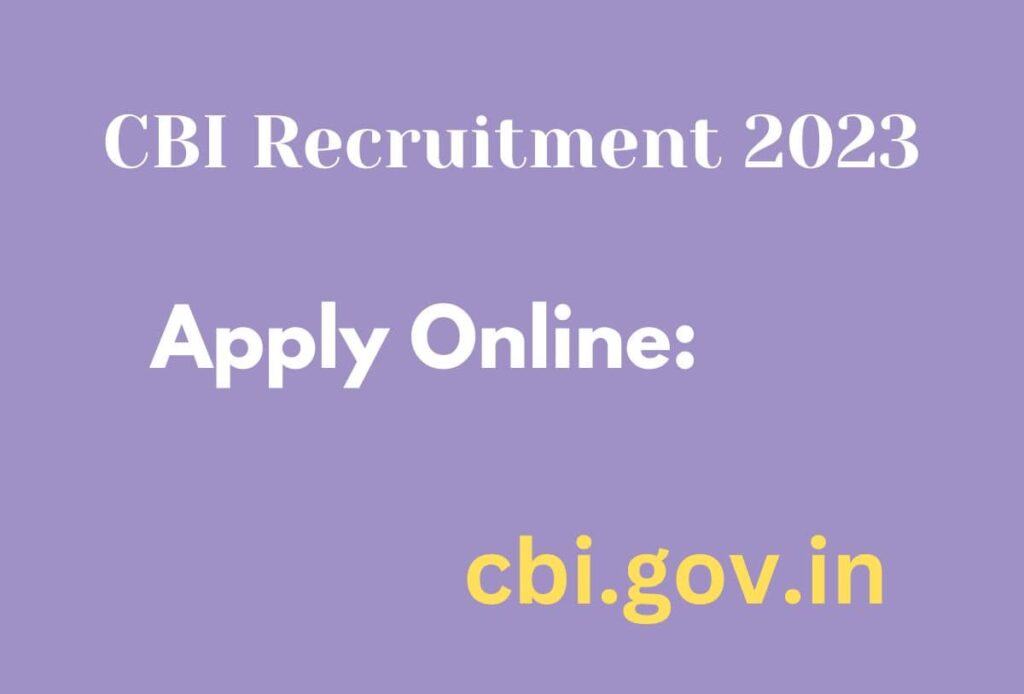 Assistant Library and Information Officer CBI Recruitment 2023
