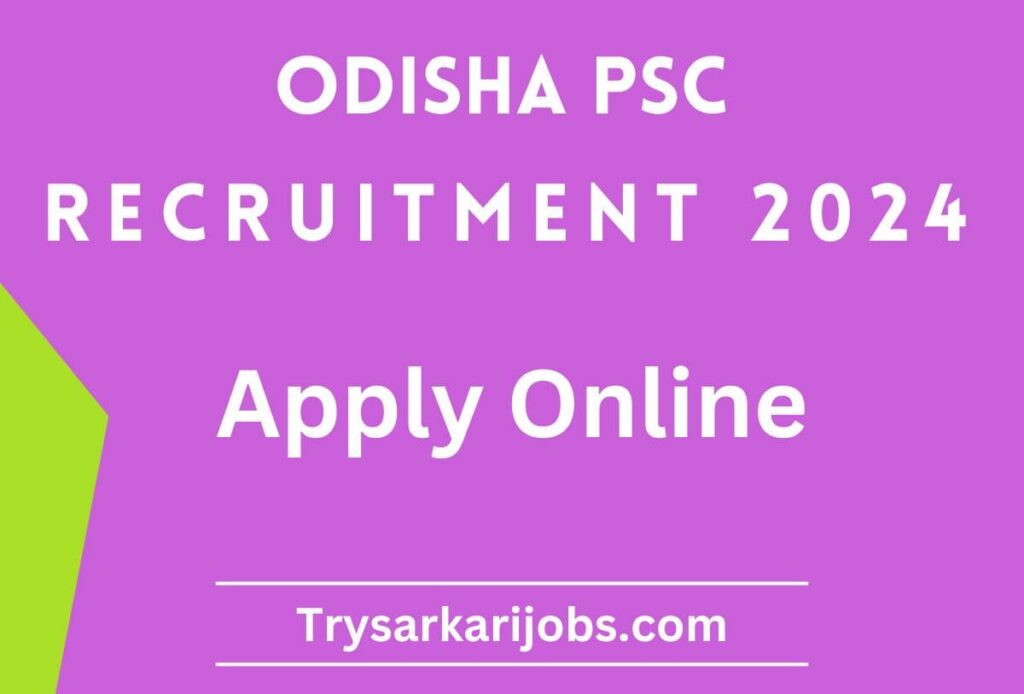 2024 Government Job Recruitment in Odisha