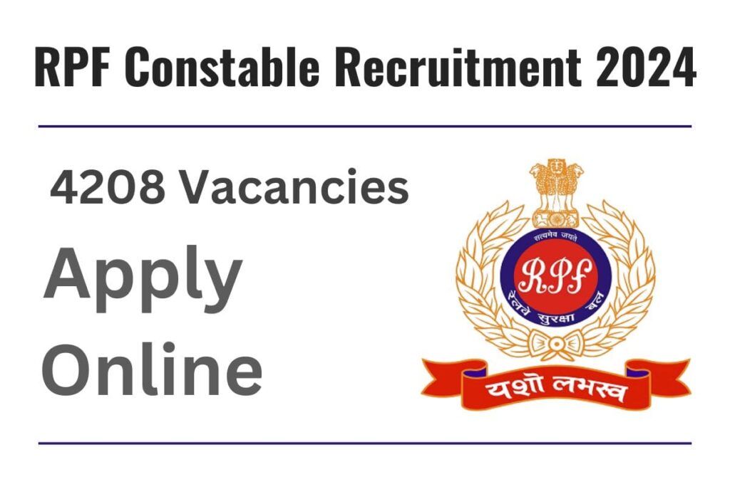RPF Notification pdf 2024: Constable Job in RPF