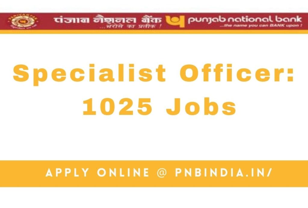 bank job PNB SO Recruitment 2024 PDF