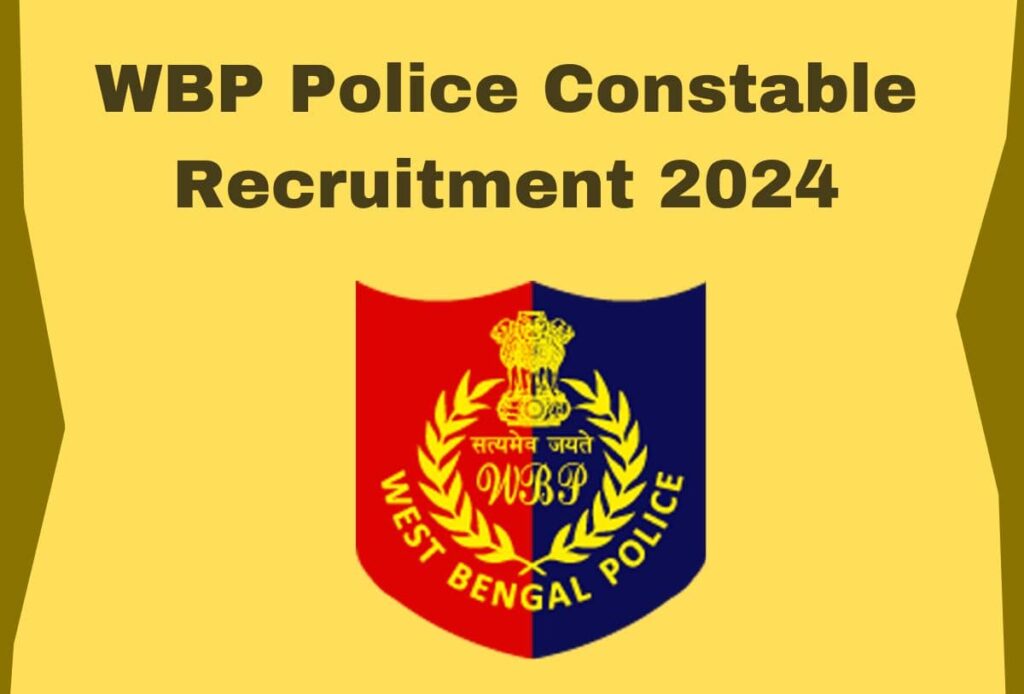 WBP Constable Recruitment 2024 notification pdf