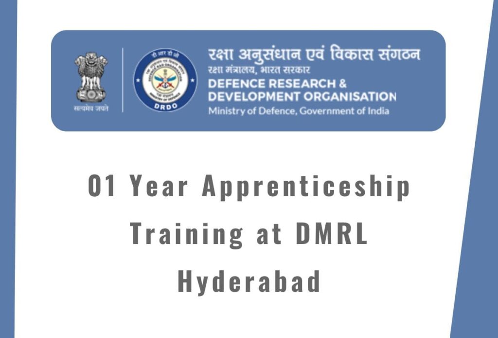 DRDO Apprentice Recruitment 2024 Last Date to Apply